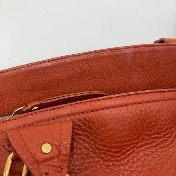Cole Haan Village F05 burnt orange, gold, handbag. - Picture 8 of 11